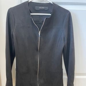 Zara Women’s black suede jacket/blazer